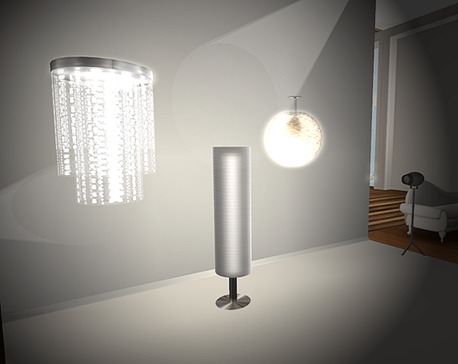 3 lamps