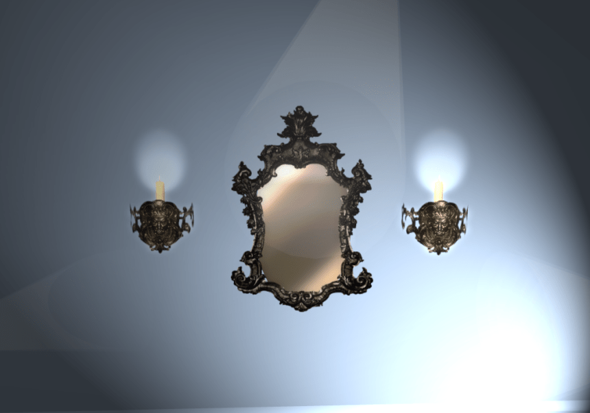 Black Ornate Sconce