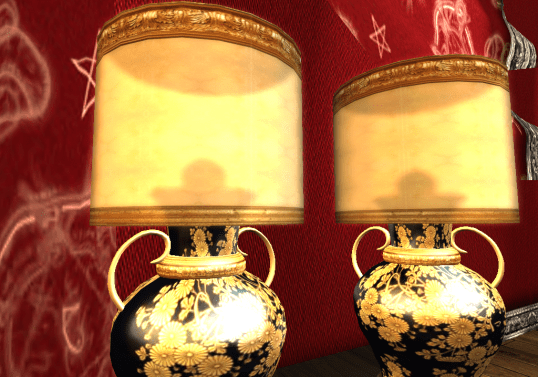 Twin Gold & Black Lacquer Lamps