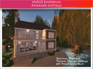 Texture Change Prefab Cottage ~ Second Life