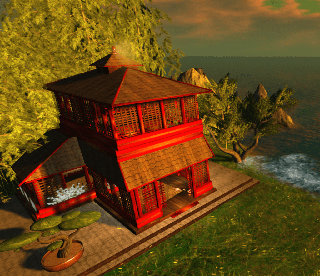 Red Asian Lodge