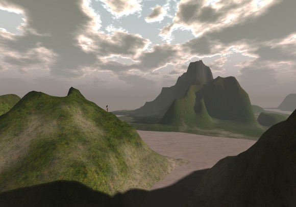 You can just see me in the distance admiring the new terraform.