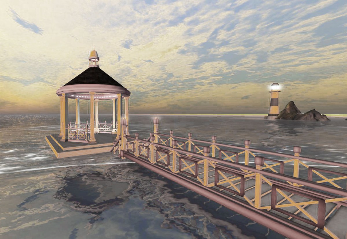 Red Bandstand Vintage